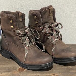 Ariat Harper H2O Women's Waterproof Leather Work‎ Boot Sz 9.5 Chocolate